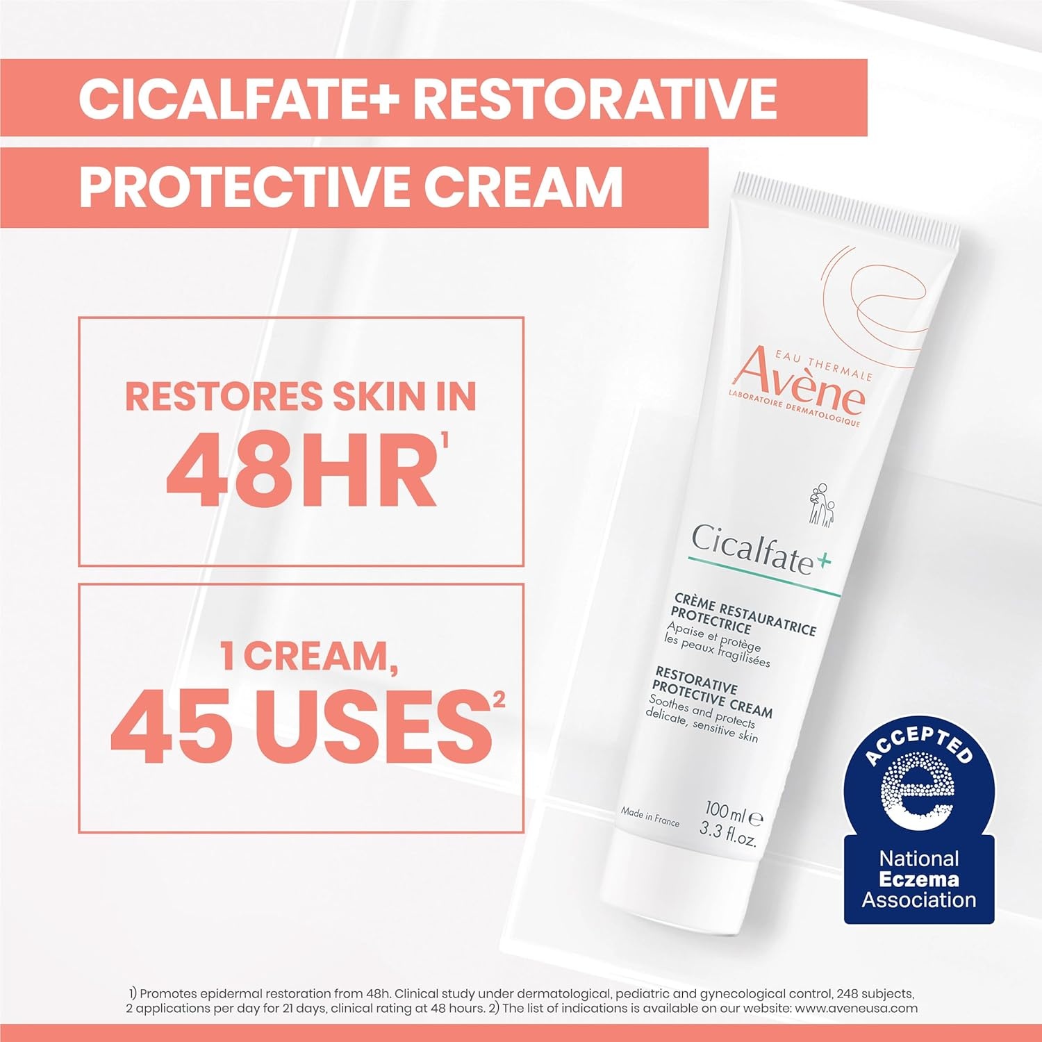 image:imageAvne Cicalfate Restorative Protective Cream Face Moisturizer face cream for sensitive skin helps restore skin barrier restorative cream safe for infants children and adultsRestorative Protective Cream33 Fl Oz