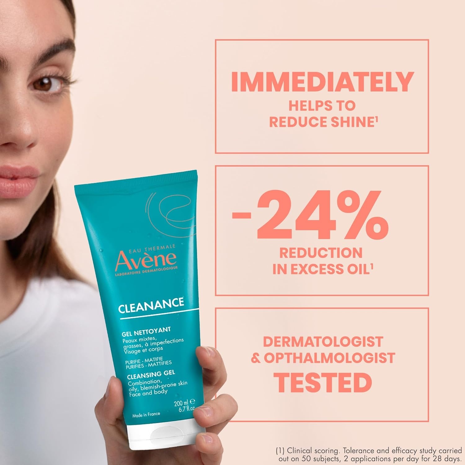 image:imageAvne Cleanance Cleansing Gel Soap Free Cleanser for Acne Prone Oily Face amp Body AlcoholFree67 Fl Oz Pack of 1