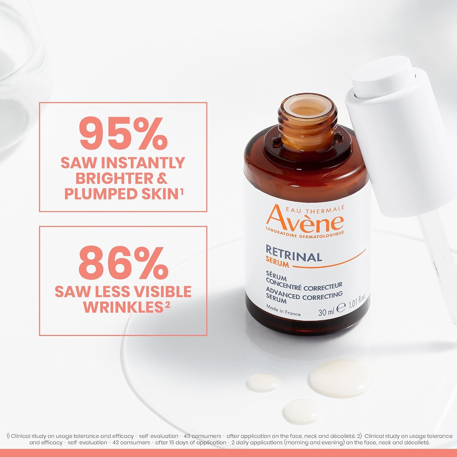 image:imageAvne RetrinAL Advanced Correcting Serum with Hyaluronic Acid amp Niacinamide amp Bakuchiol that firms plumps amp renews skin Visibly minimize the appearance of fine lines amp wrinkles 1 Fl Oz