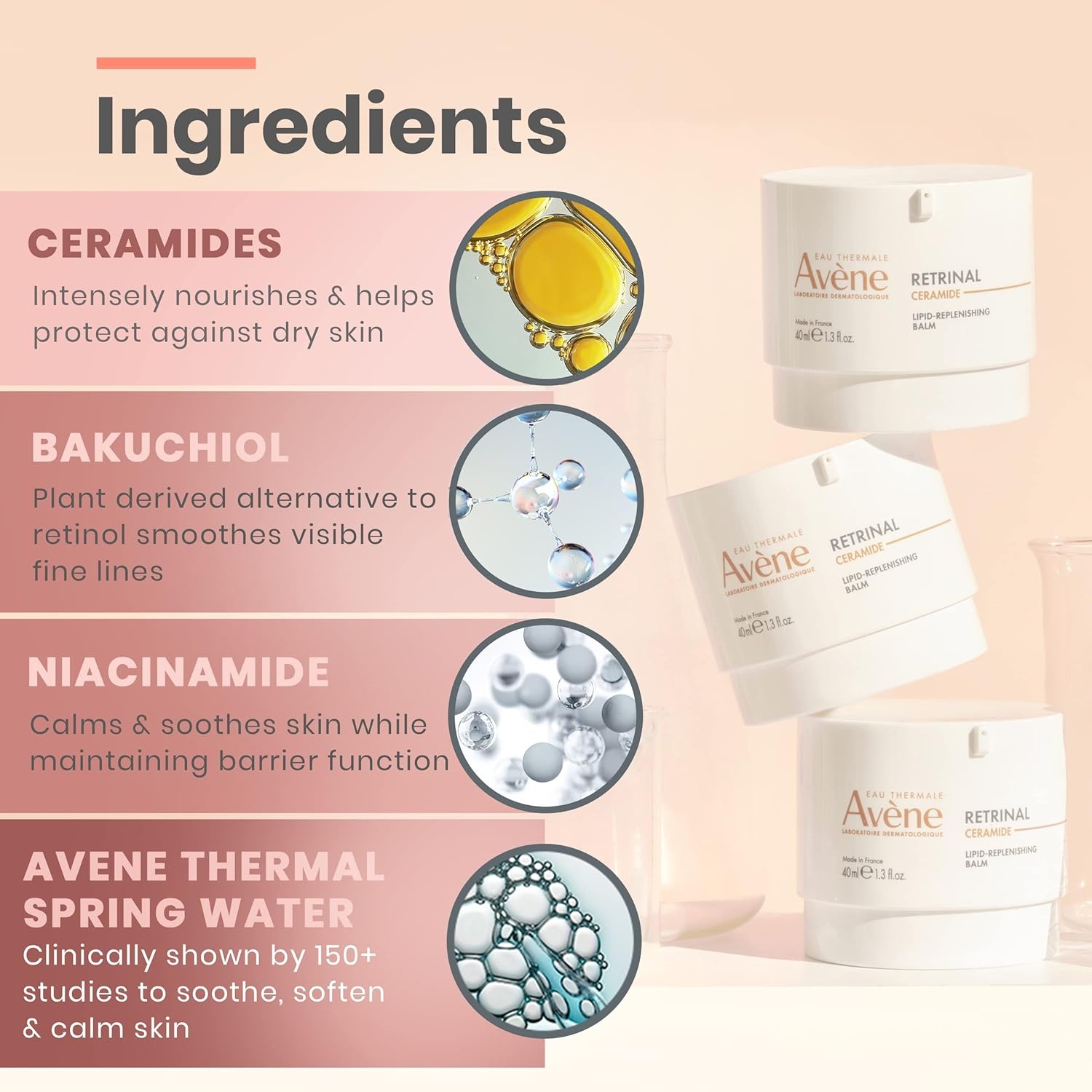 image:imageAvne RetrinAL Ceramide LipidReplenishing Balm Bakuchiol Niacinamide Ceramide Complex Nourishes Skin amp Helps Reduce Visible Wrinkles 13 Fl Oz