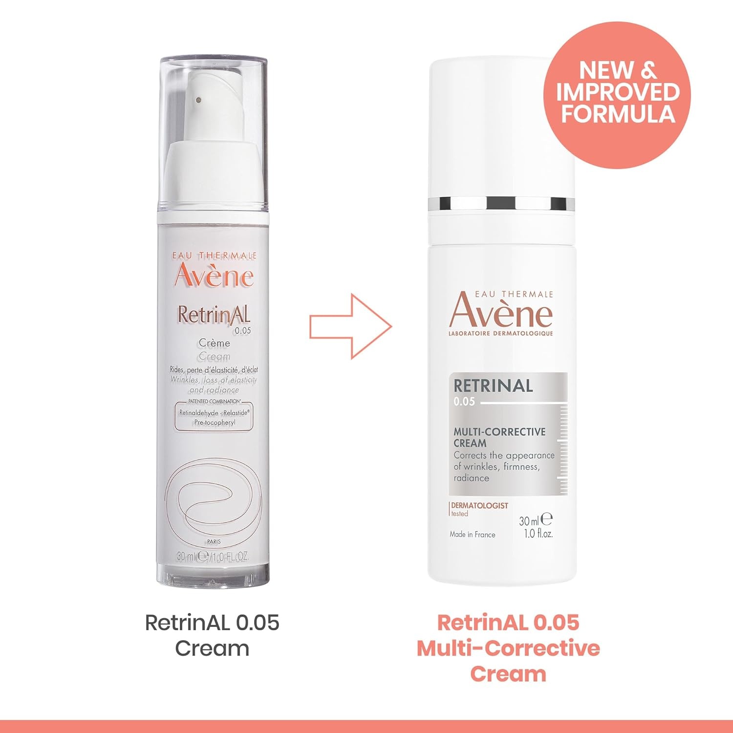 image:imageAvne Retrinal Intensive MultiCorrective Cream Retinal Face Cream Formulated with Retinaldehyde Niacinamide amp Hyaluronic Acid Antiaging Cream Visibly Reduces Wrinkles amp Fine Lines 1 Fl OzRetrinal 005 NEW Formula