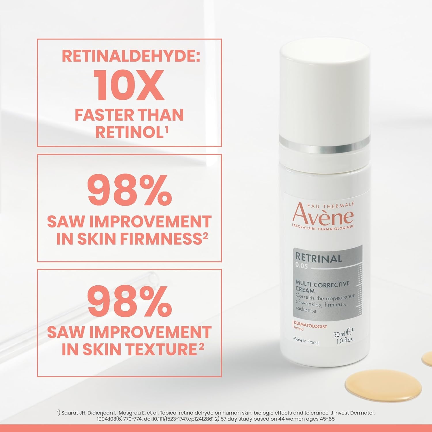image:imageAvne Retrinal Intensive MultiCorrective Cream Retinal Face Cream Formulated with Retinaldehyde Niacinamide amp Hyaluronic Acid Antiaging Cream Visibly Reduces Wrinkles amp Fine Lines 1 Fl OzRetrinal 005 NEW Formula