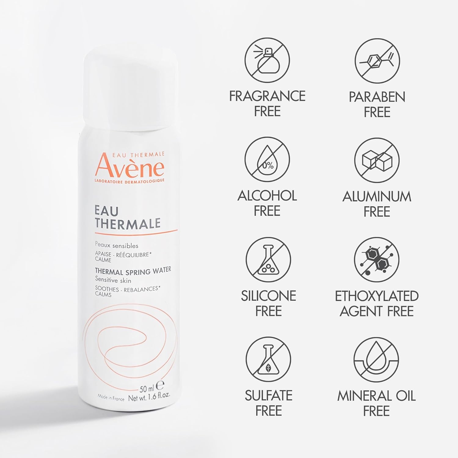 image:imageAvne Thermal Spring Water Soothing Calming Facial Mist Spray for Sensitive Skin Soothes Softens Calms Skin Formulated with Mineral amp Biological Properties16 Fl Oz Pack of 1