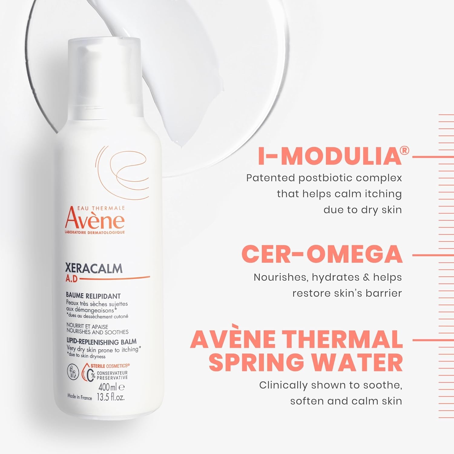 image:imageAvne XeraCalm AD LipidReplenishing Balm Atopic Dermatitis EczemaProne Skin For dry itchy Skin Restore Skin Barrier Infants Children amp Adults No Preservatives FragranceFree 67 Oz135 Ounce Pack of 1