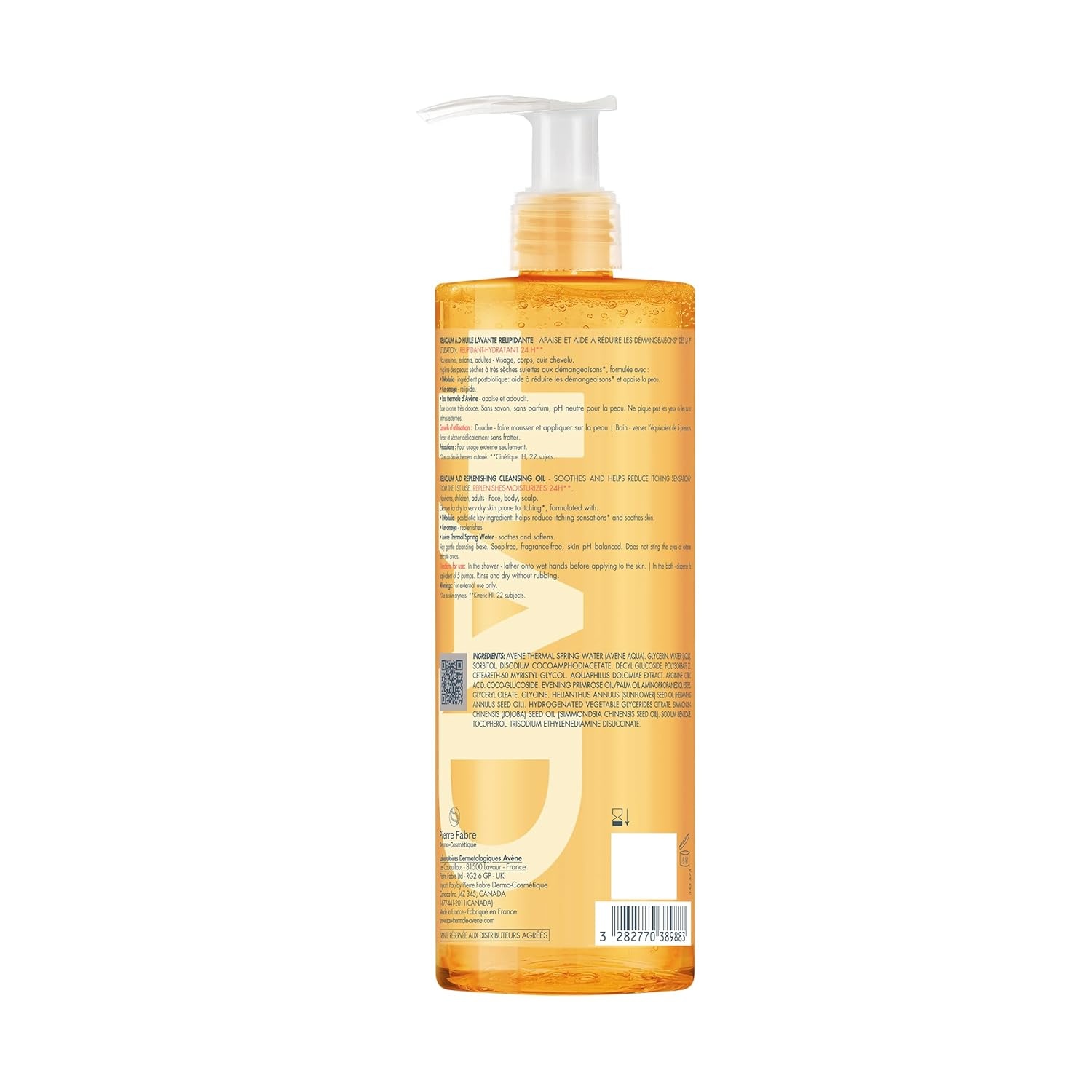 image:imageAvne XeraCalm AD LipidReplenishing Cleansing Oil Atopic Dermatitis EczemaProne FragranceFree Pump 135 oz135 Fl Oz Pack of 1