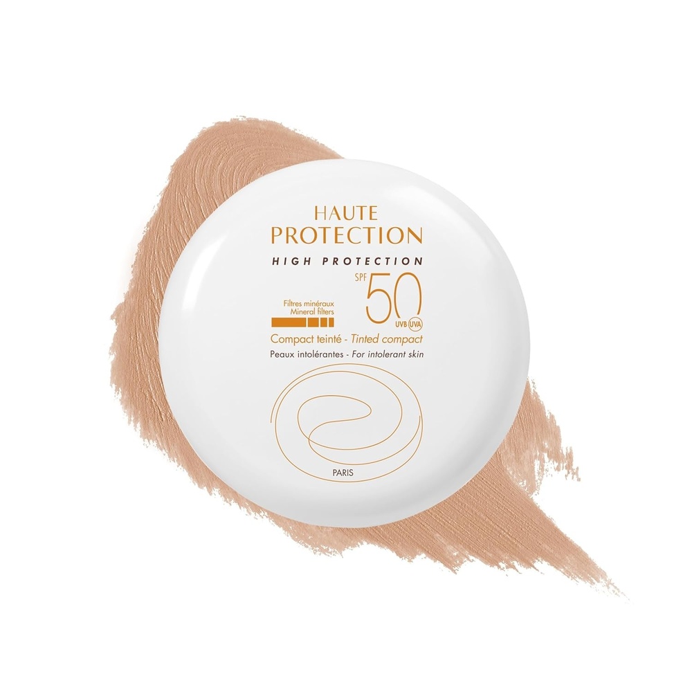 image:imageAvne Mineral Tinted Compact SPF 50 100 Mineral Filter Tinted Sunscreen FragranceFree for Sensitive Water Resistant NonGreasy Does not Contain Avne Thermal Spring WaterBeige 03 Ounce Pack of 1