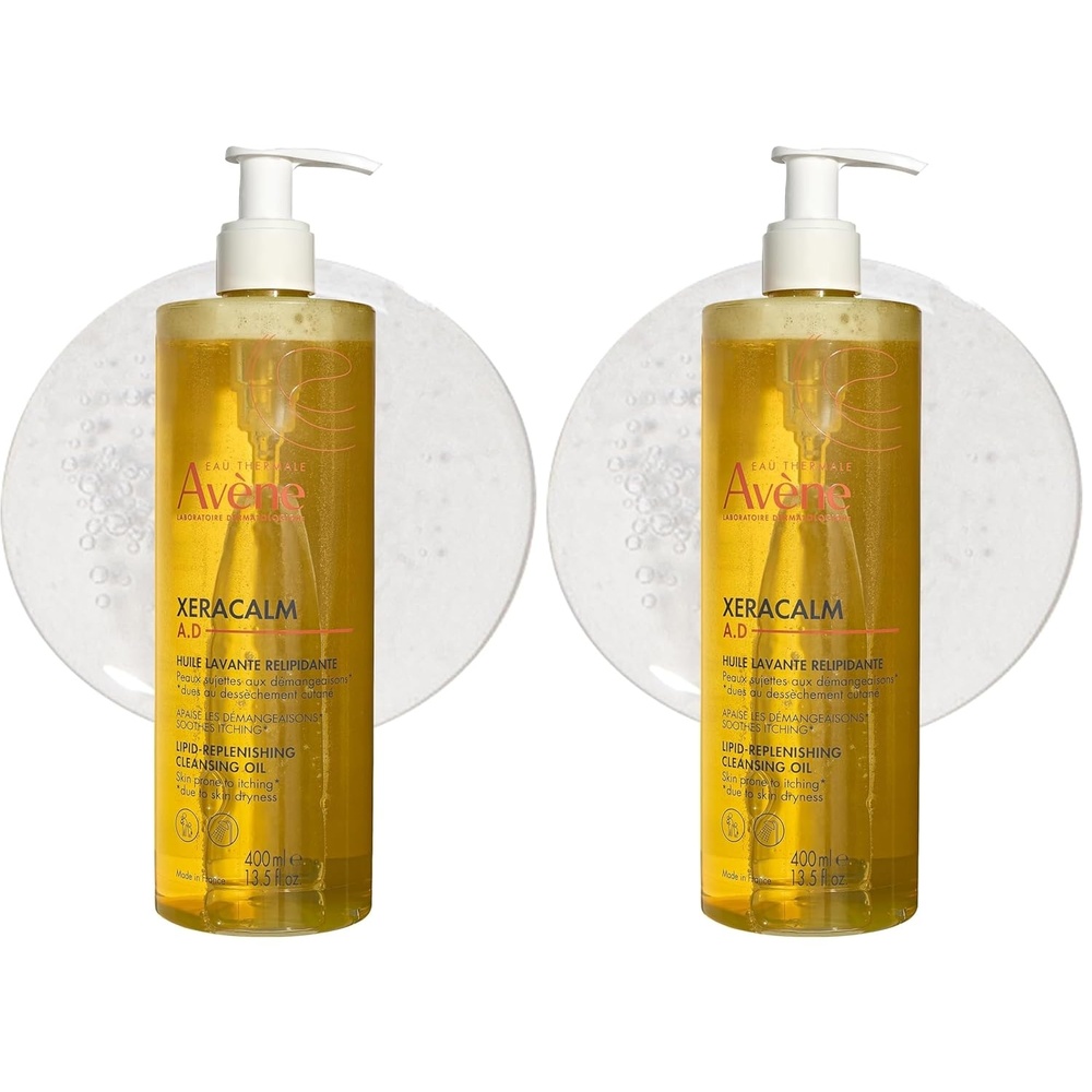 image:imageAvne XeraCalm AD LipidReplenishing Cleansing Oil Atopic Dermatitis EczemaProne FragranceFree Pump 135 oz135 Fl Oz Pack of 2