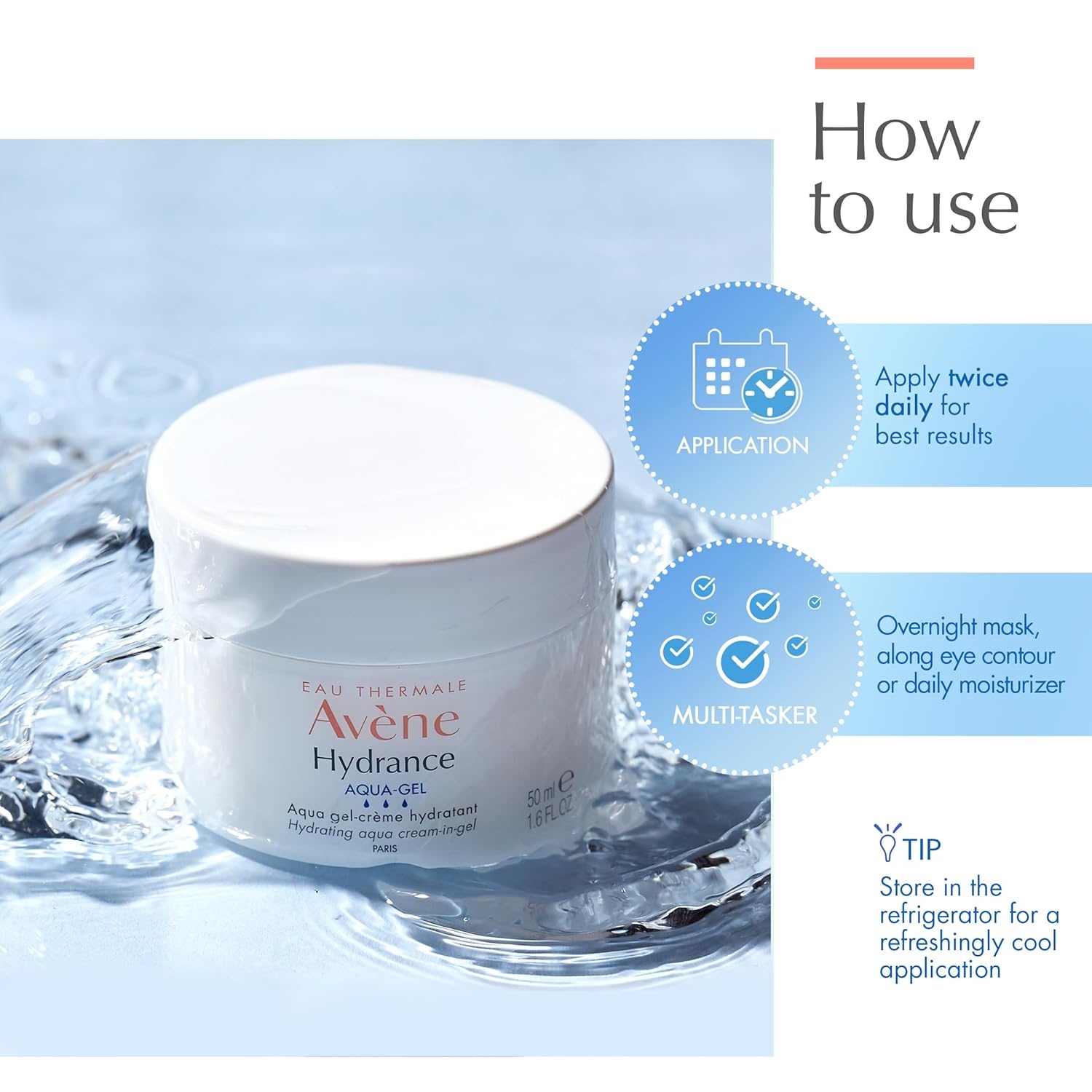image:imageAvne Hydrance Hydrating Aqua CreaminGel 24 Hour Hydration Antioxidant Protection16 Fl Oz Pack of 1