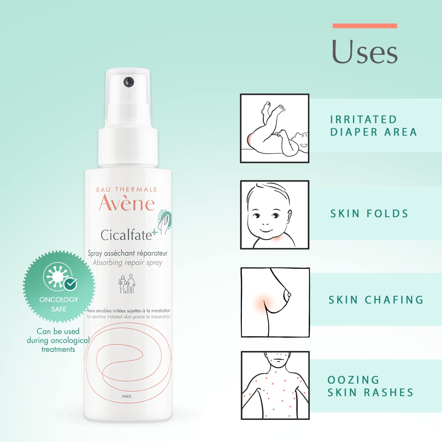 image:imageAvne Cicalfate Absorbing Soothing Spray to dry and restore irritated sensitive skin helps restore skin barrier safe for infants children and adults