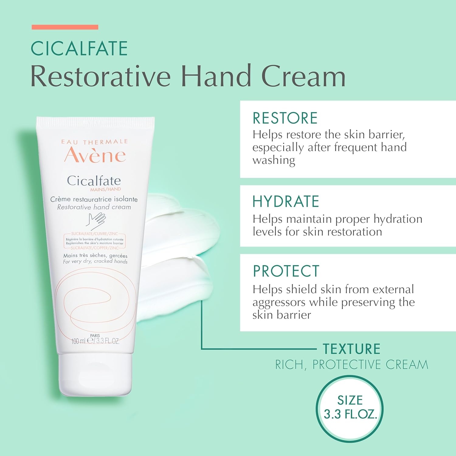 image:imageAvne Cicalfate Hand Cream Intense Nourishing Lotion for Dry Cracked Hands 33 Oz