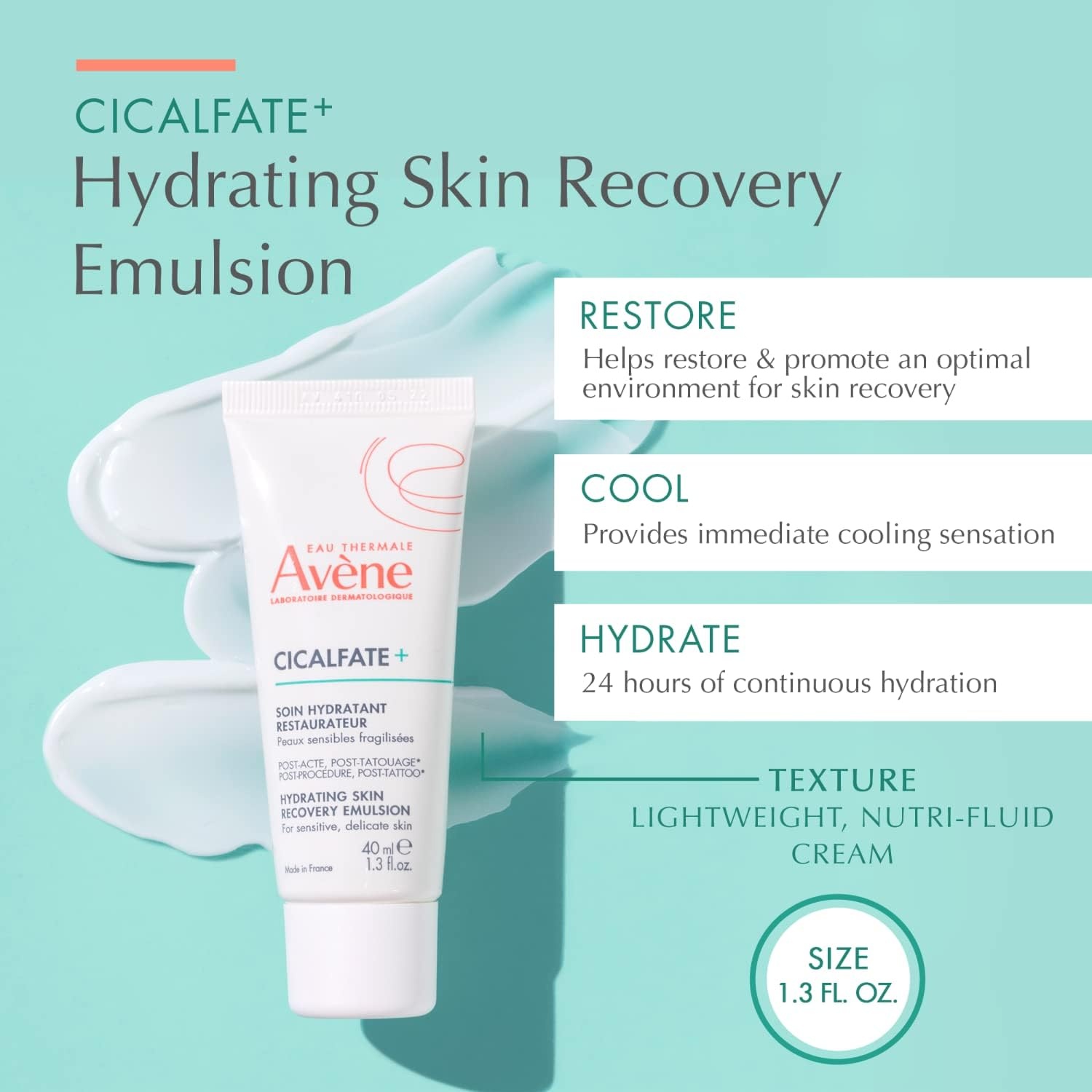 image:imageAvne Cicalfate Hydrating Skin Recovery Emulsion for postprocedure amp posttattoo helps restore skin barrier 24hr hydration 13 Fl Oz13 Fl Oz Pack of 2