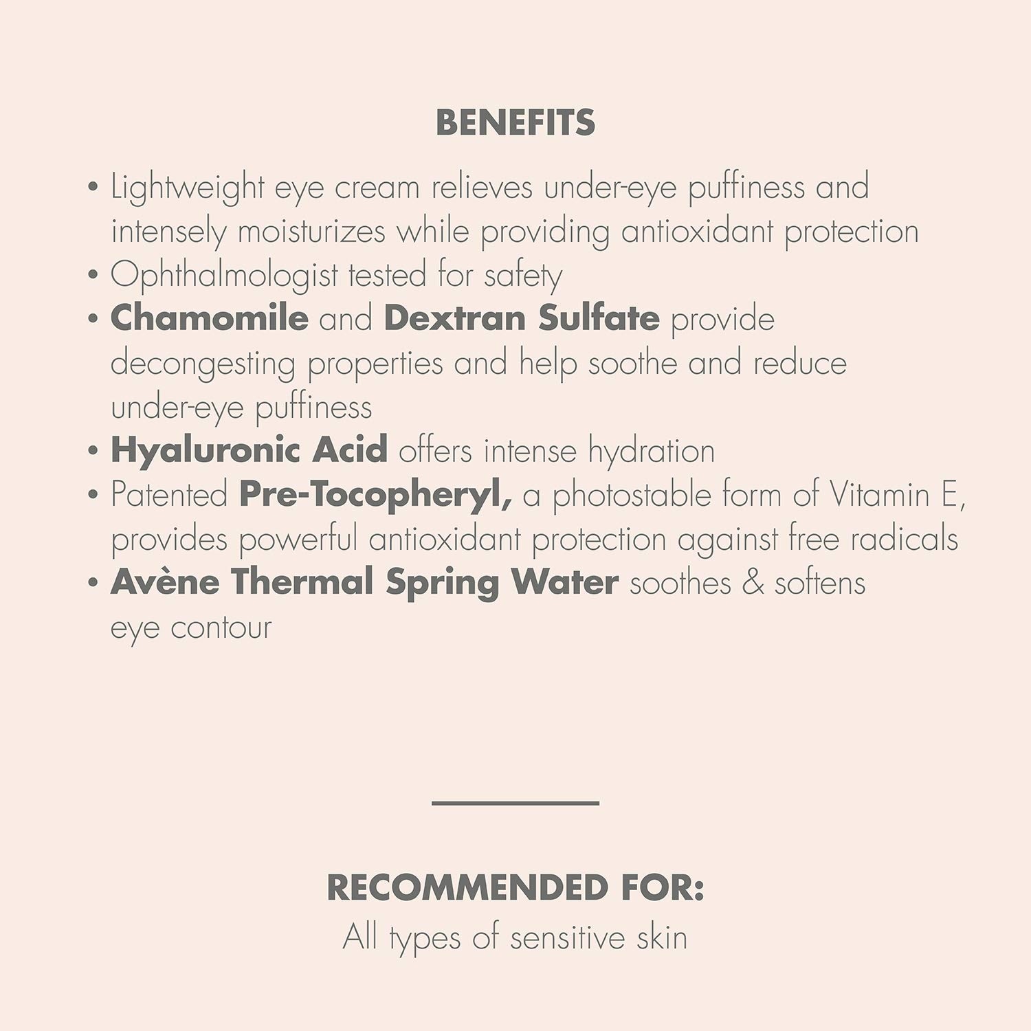 image:imageAvne Soothing Eye Contour Cream Fragrance Free Eczema Prone Sensitive Skin 033 Oz