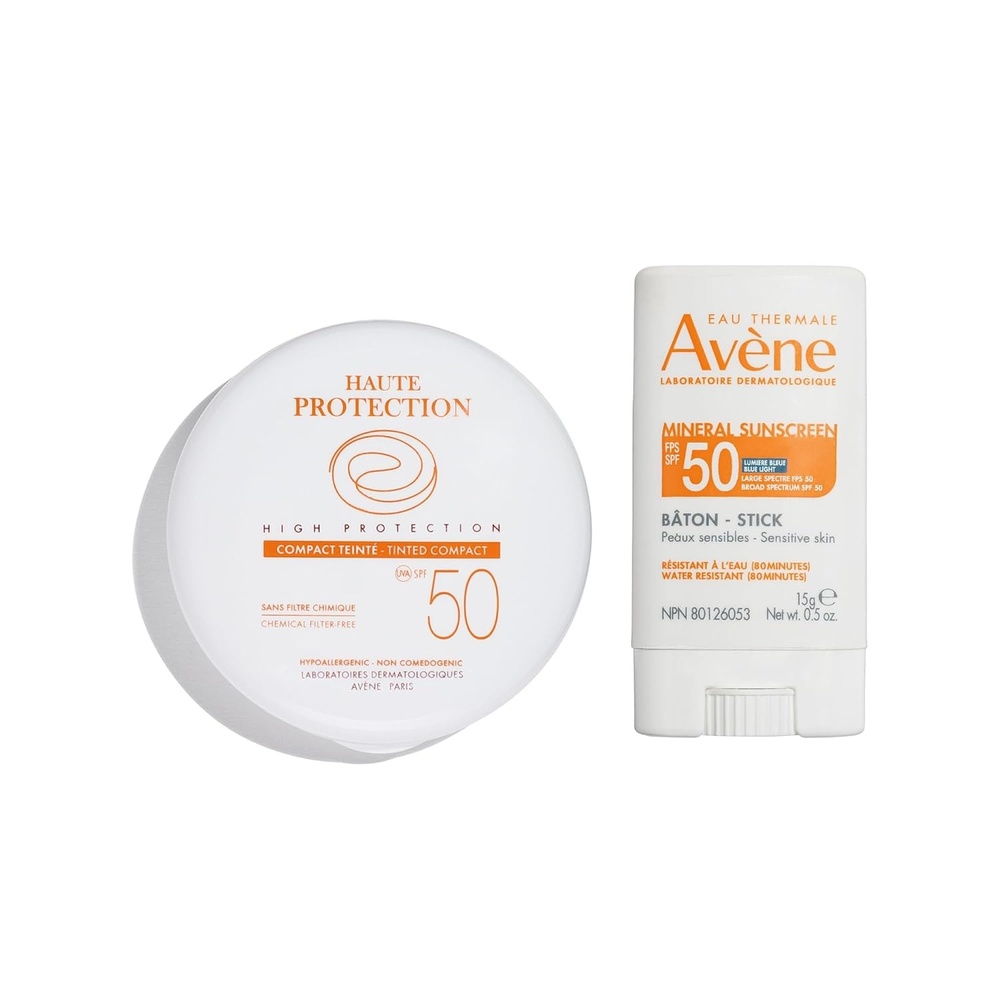 image:imageAvne High Protection Beige Tinted Compact amp Mineral Sunscreen Balm Stick UVAUVB Blue Light Protection Water Resistant NonGreasy